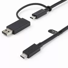  Cable Usb Startech.com Usbccadp Transferencia De Datos 10000 Mbit/s, Color Negro