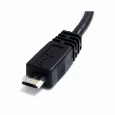 Cable Adaptador Startech, 15cm Usb A Macho A Micro Usb B Macho, Para Teléfono Móvil Carga Y Datos Negro, (uusbhaub6in)