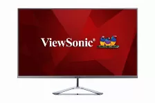  Monitor Viewsonic Vx Series Vx3276-2k-mhd Led 32 Pulgadas, 2xhdmi, 1xdp, 2560 X 1440 Pixeles, Respuesta 4 Ms, Panel Ips, Color Plata