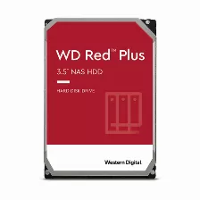  Disco Duro Nas Western Digital Red Plus 12tb 3.5pulg, Sata 3 6gb/s, 256mb, 7200rpm, (wd120efbx)