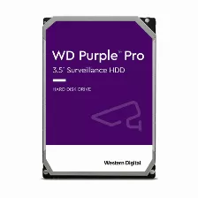 Disco Duro Western Digital Purple Pro, 12tb, Sata3 6gb/s, Ideal Para Vigilancia, 3.5 Pulgadas