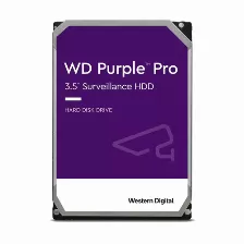  Disco Duro Sata Western Digital Purple Pro 8tb, 3.5pulgadas, Serial Ata Iii, 7200 Rpm, Cache 256 Mb, Ideal Para Sistemas Cctv