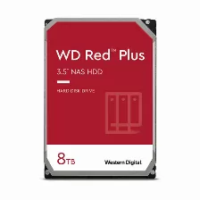Disco Duro Western Digital Red Plus Red Plus 8000 Gb, Serial Ata Iii, 5400 Rpm, Cache 128 Mb, 3.5