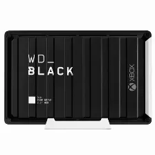  Disco Duro Externo Western Digital Black D10 (xbox), 12000 Gb, Usb Type-a / Micro-usb B 3.2 Gen 1 (3.1 Gen 1), Negro-blanco