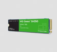  Ssd Western Digital Green Sn350 250gb, M.2, Pci Express 3.0 Lectura 2400 Mb/s, Escritura 3500 Mb/s