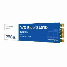 Ssd Western Digital Blue Sa510 250 Gb, M.2, Serial Ata Iii 6 Gbit/s, Lectura 555 Mb/s, Escritura 440 Mb/s