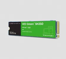 Ssd Western Digital Green Sn350 500 Gb, M.2, Pci Express 3.0 Lectura 2400 Mb/s, Escritura 1500 Mb/s