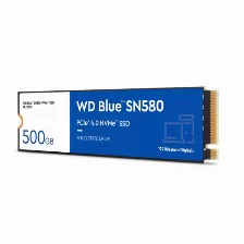 Unidad De Estado Solido Western Digital Blue Sn580 500gb, M.2, Pci Express 4.0 Lectura 4000 Mb/s, Escritura 3600 Mb/s