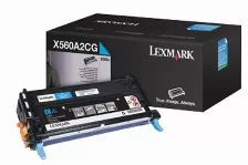 Toner Laser Lexmark Color Cyan / Rendimiento Estandar / X560a2cg / Hasta 4,000 Paginas / 5% De Cobertura / Para Modelos: X560