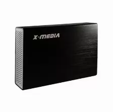  Gabinete Enclosure X-media Xm-en3451 Ide-sata A Usb 2.0, 3.5 Indicador Led, Aluminio, Negro