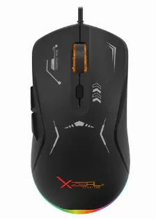 Mouse Gamer Xzeal Xst-401, Rgb, 7200 Dpi, 6 Botones, Cable 1.5m, Negro