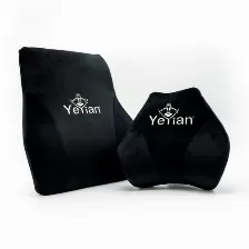 Accesorios Yeyian Yka-20705 Juego De Almohadas, Color Negro
