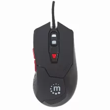 Mouse Gamer Manhattan, 6 Botones, 800/2400 Dpi,1.5m, (176071) Negro