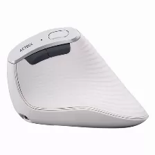 Mouse Vertical Ergonomico Acteck Virtuos Fitt Pro Mi770 Inalambrico, Bluetooth/usb-c, 2400 Dpi, Blanco