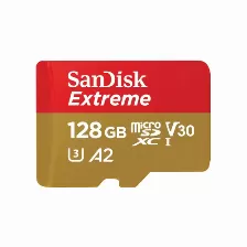 Memoria Sandisk Extreme 128 Gb, Velocidad 160 Mb/s, Clase 10